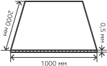 Лист нержавеющий  0,5х1000х2000  мм.  AISI 304 (08Х18Н10) холоднокатаный,  матовый